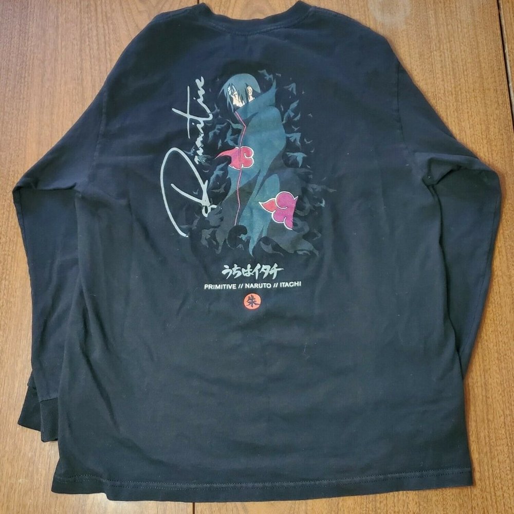 Primitive Naruto Itachi Shirt Long Sleeve Black M